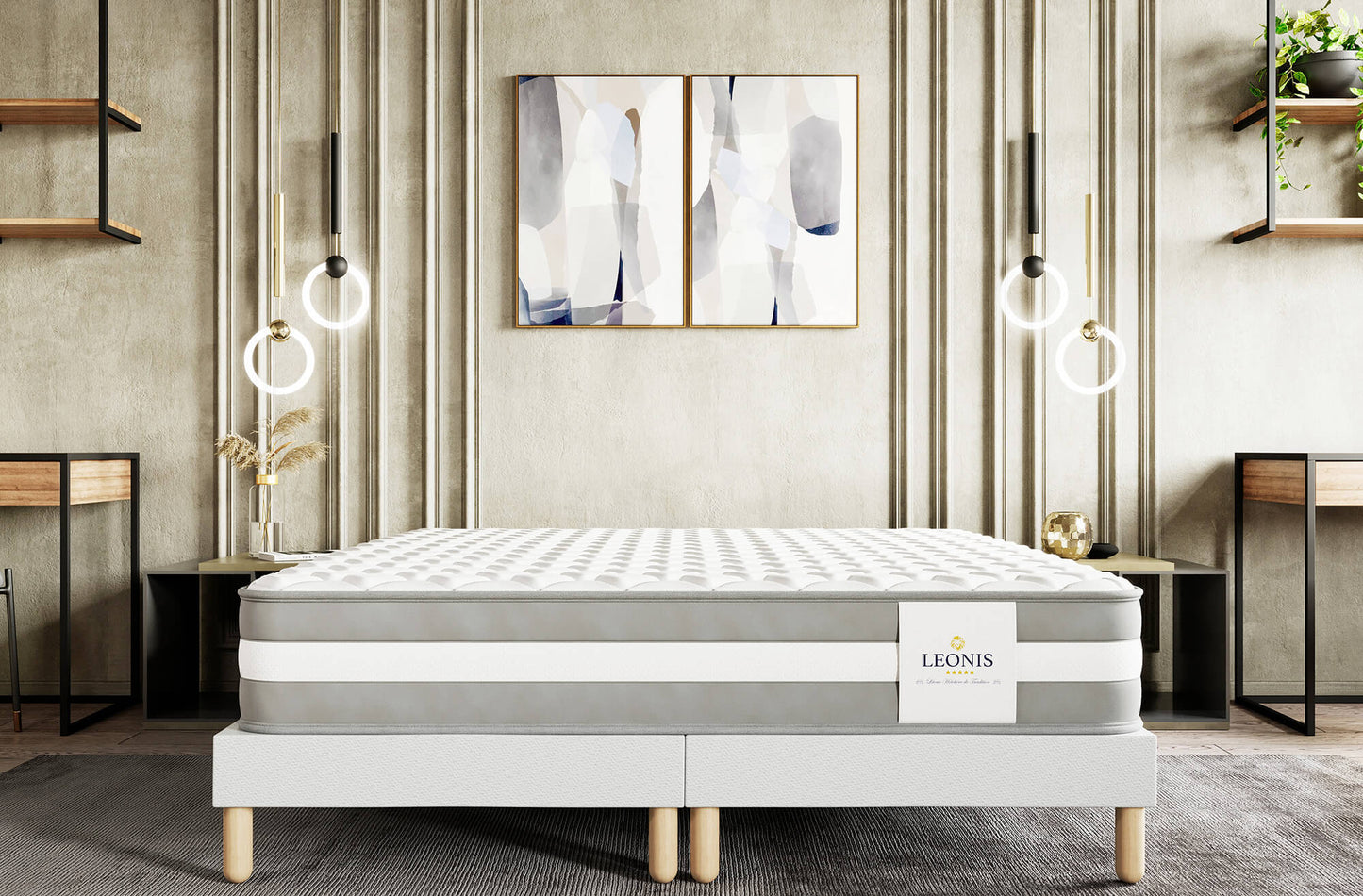 Matelas mousse mémoire de forme - LEON 22 cm