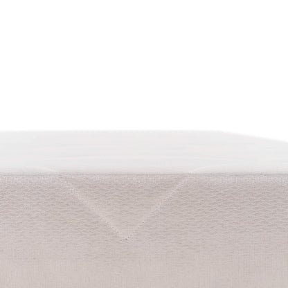 Upholstered bed base - H 28 or 35 cm of your choice - White fabric - ESSENTIAL