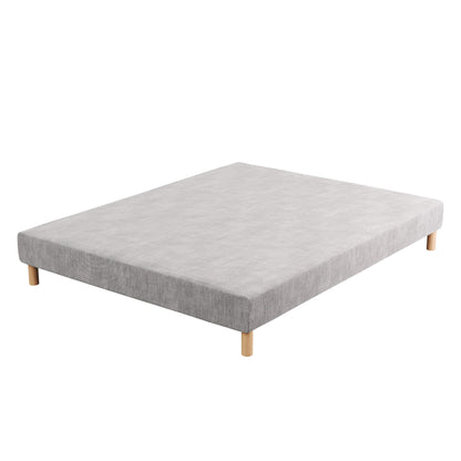 Upholstered bed base - H 28 or 35 cm - Choice of color - Fabric - LE SOMMIER REVERIES